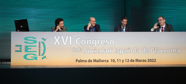 Congrés Glaucoma 2022 - Ponència - Dra. Duch - Dr. Goñi - Prof. Martinez de la Casa - Dr. Alfonso Anton