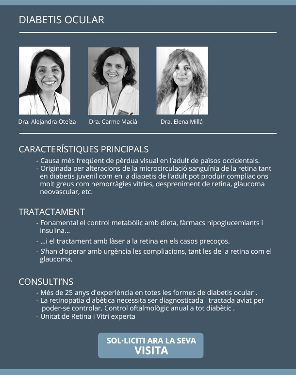 Especiaistas en Diabetes Ocular - VERTE Oftalmología Barcelona