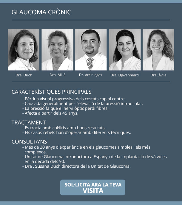 Especialistes glaucoma - VERTE Oftalmología Barcelona