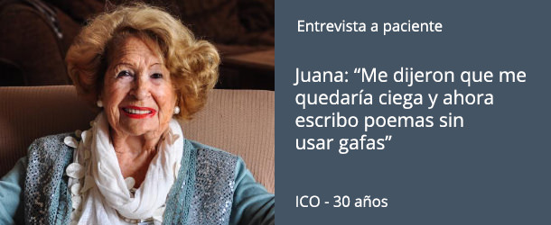 Juana de las Muelas - Tratamiento Glaucoma - VERTE Oftalmología Barcelona